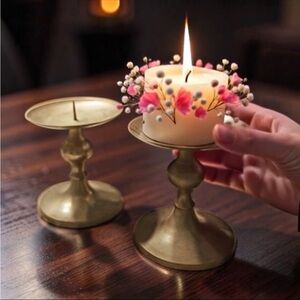 Brass Candle Holders set of 2